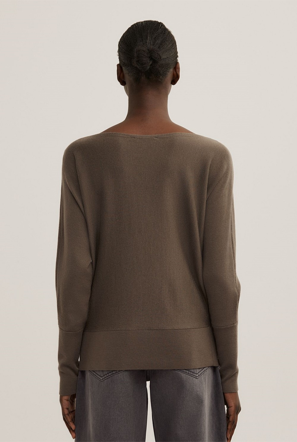 Merino Boat Neck Knit