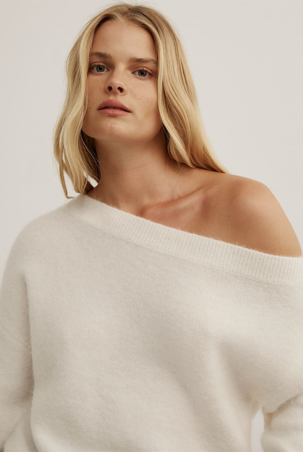 Fluffy Asymmetric Knit