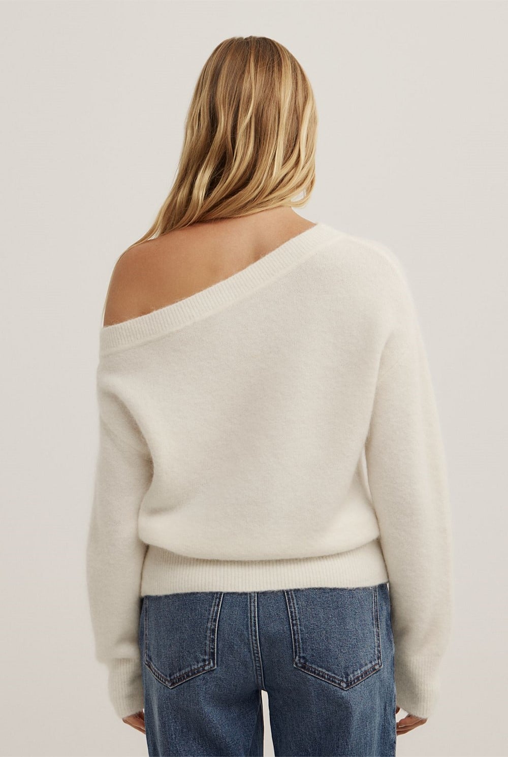 Fluffy Asymmetric Knit