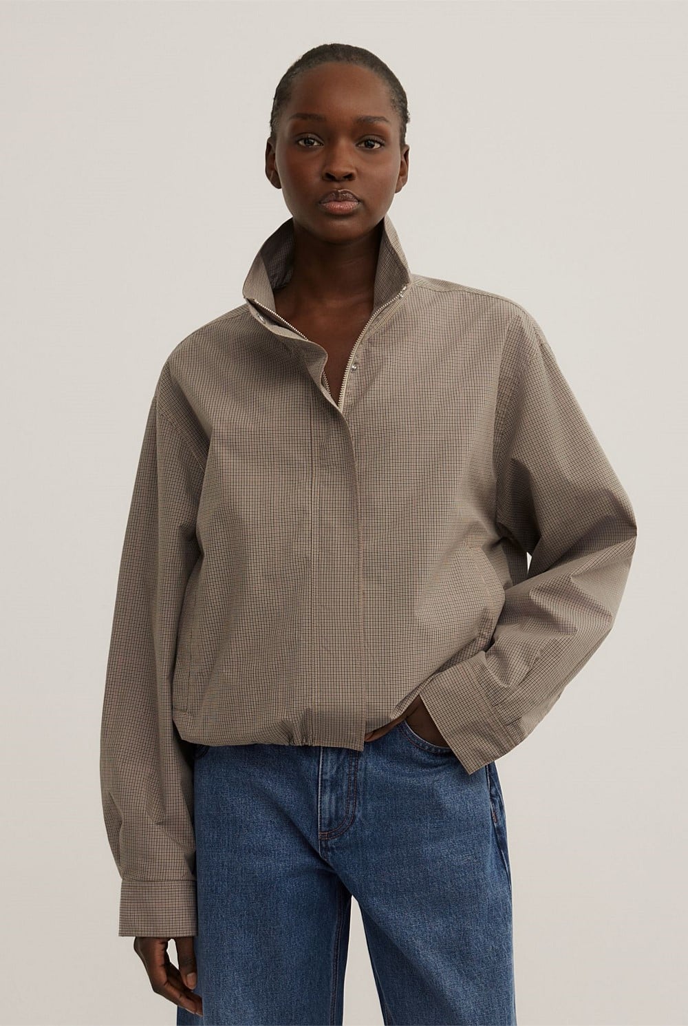 Funnel Zip Through Jacket