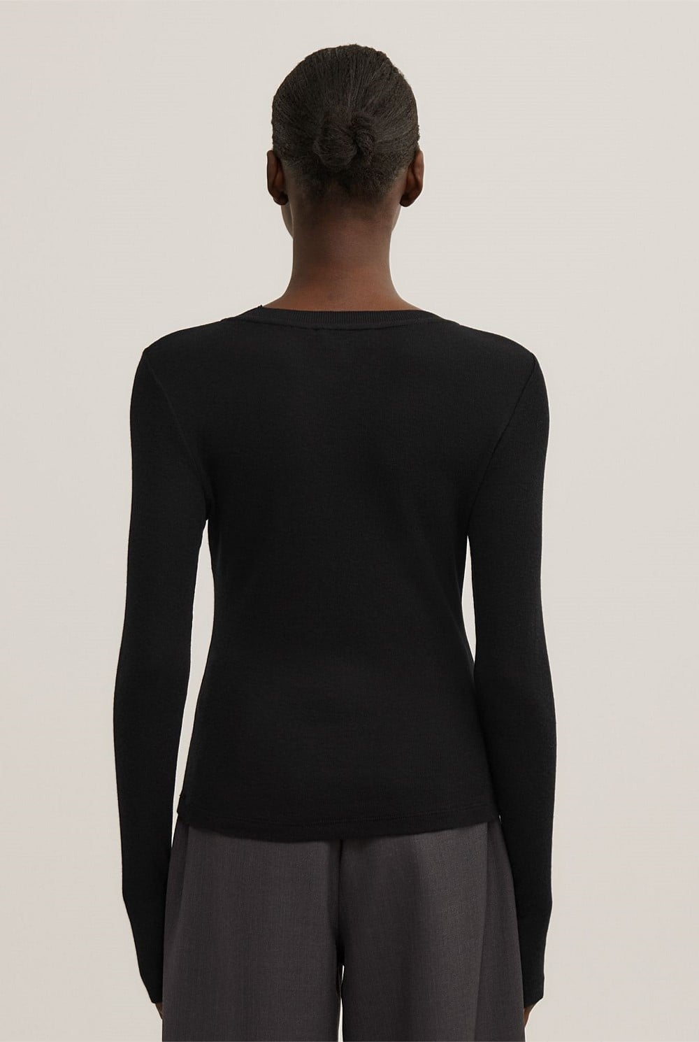 Fine Jersey Long Sleeve Top