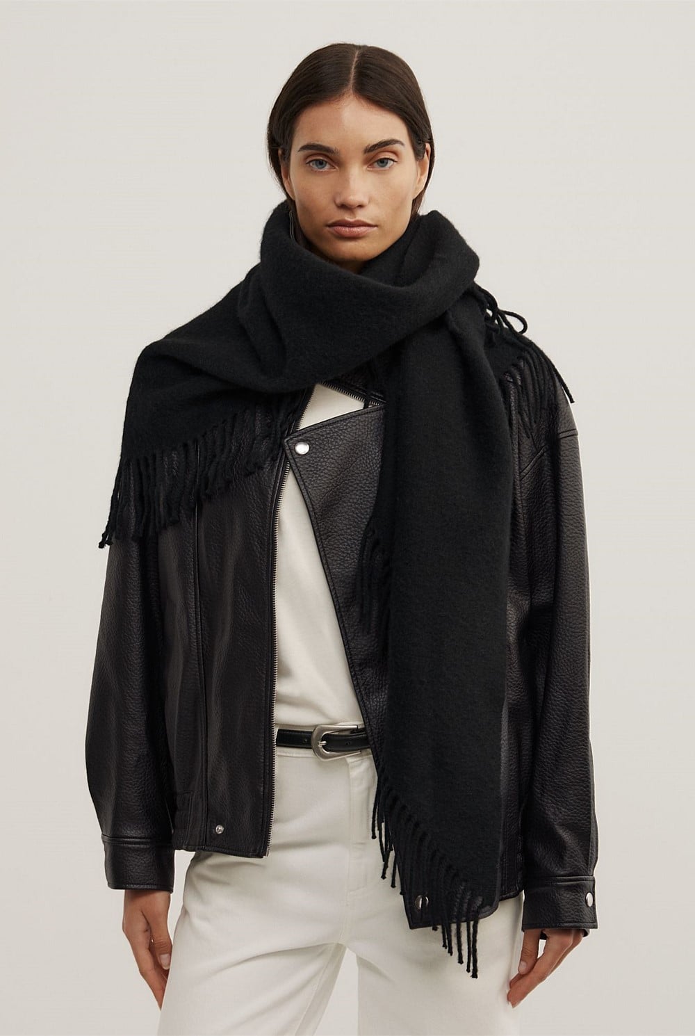 Fringe Triangle Scarf