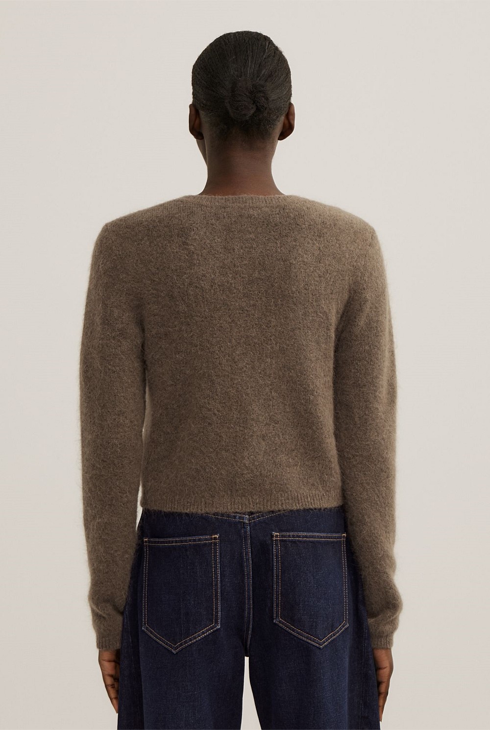 Fluffy Button Cardigan