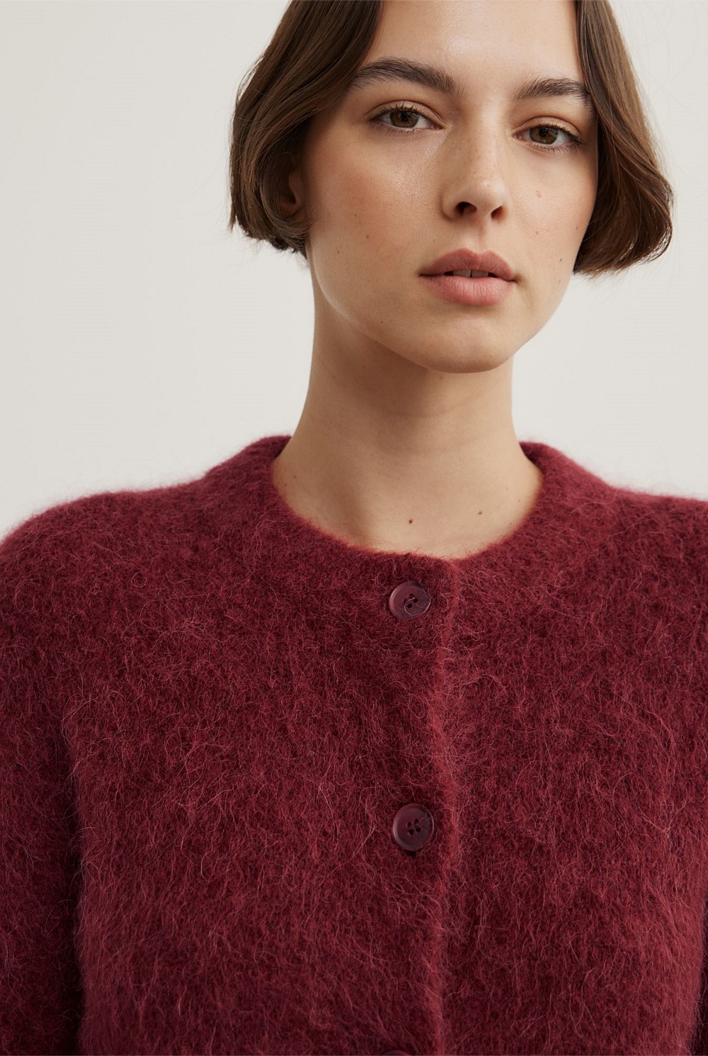 Fluffy Crew Cardigan