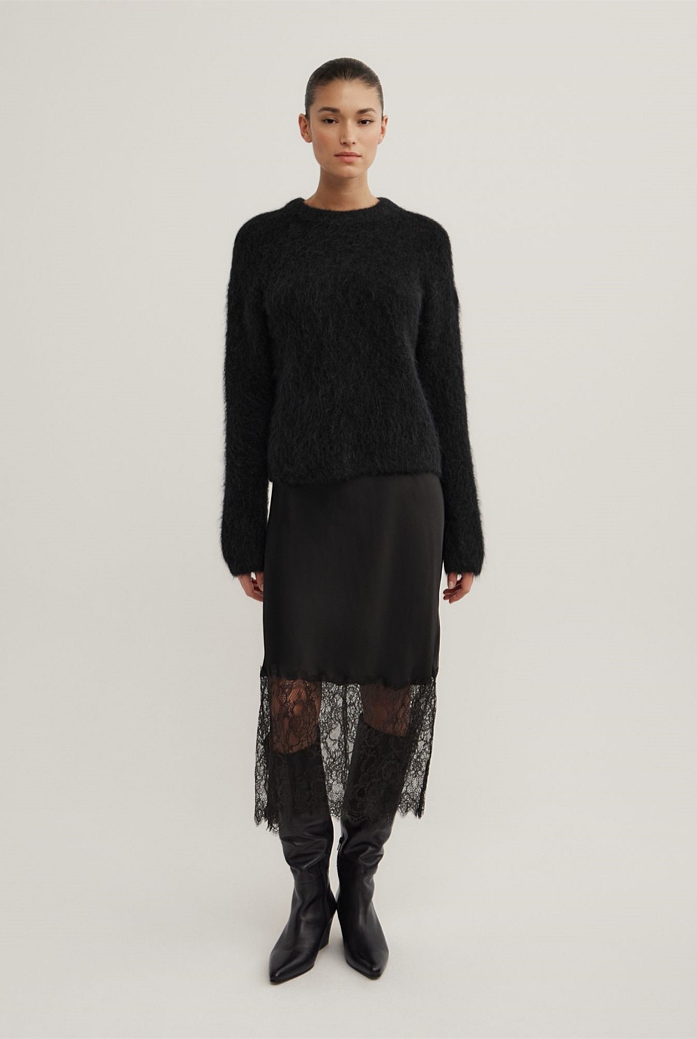 Fluffy Crew Knit
