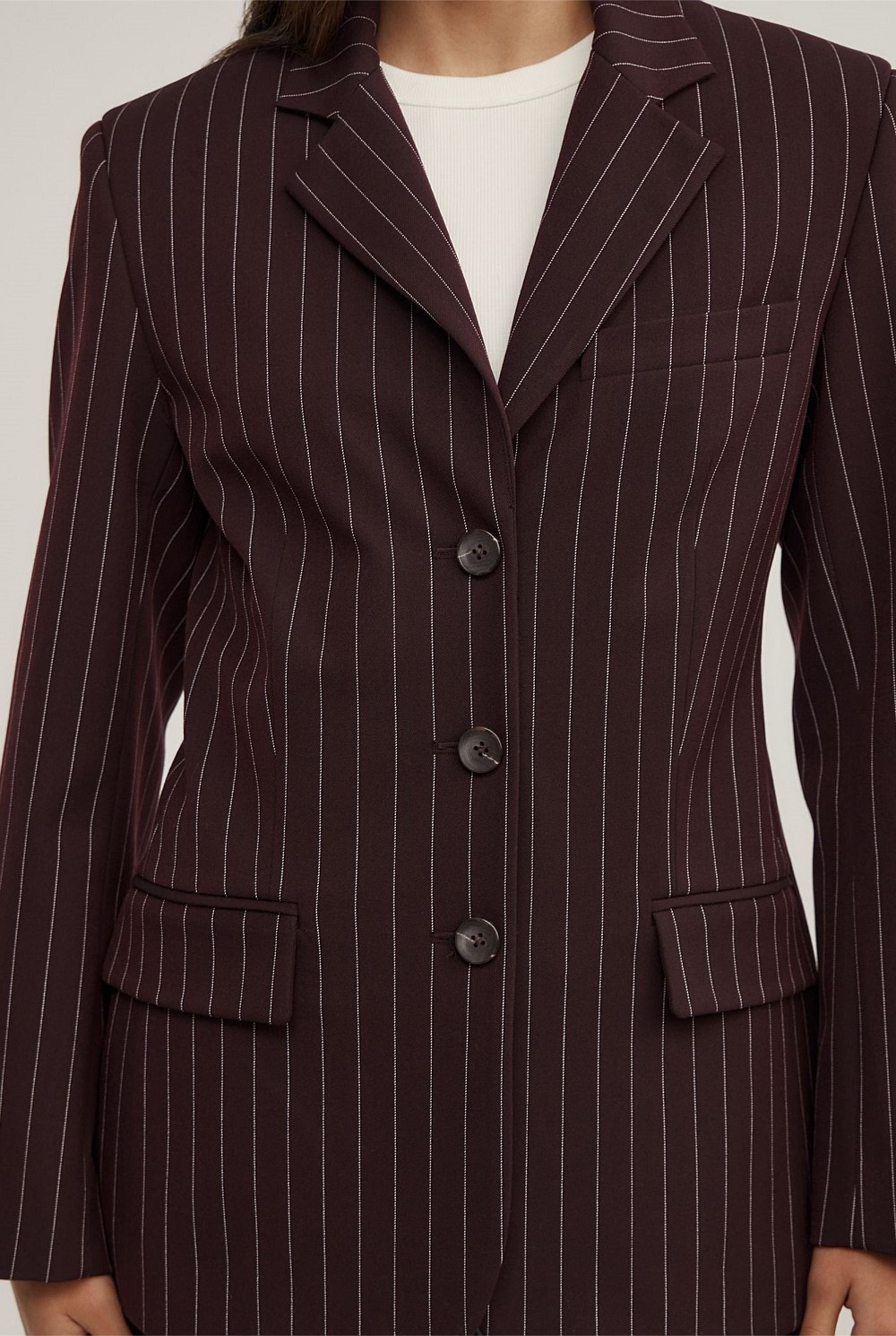 Pinstripe Blazer