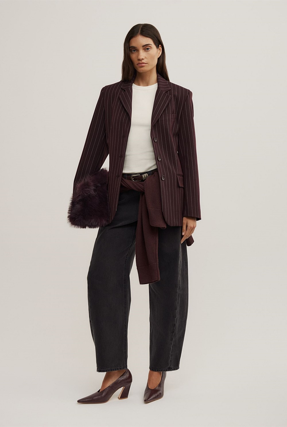 Pinstripe Blazer
