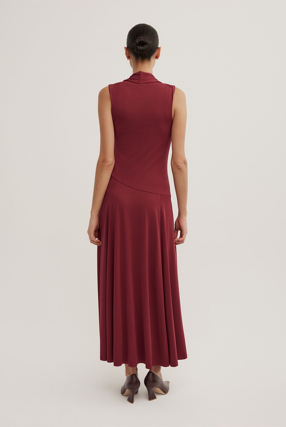Scoop Neck Jersey Dress