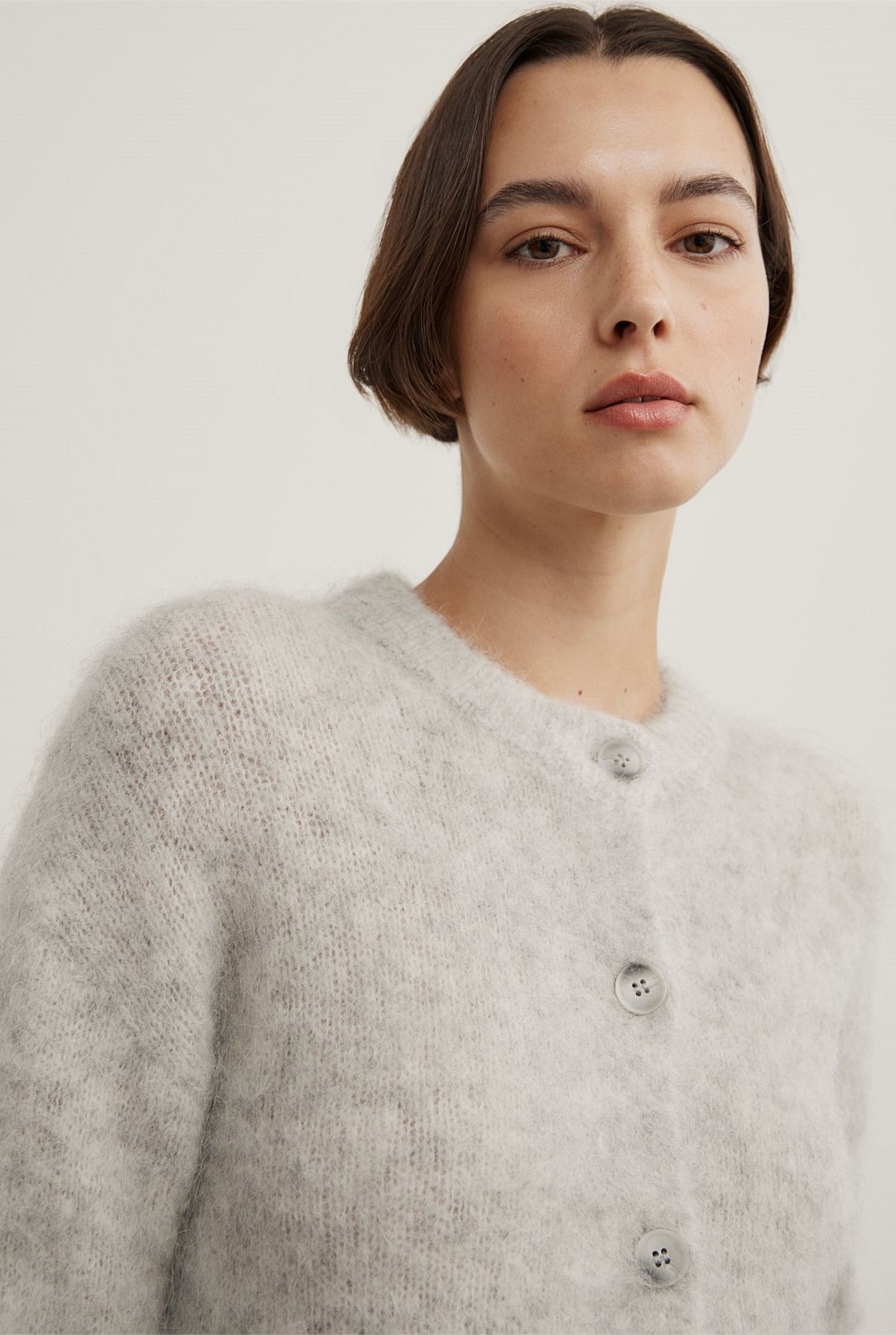 Fluffy Crew Cardigan