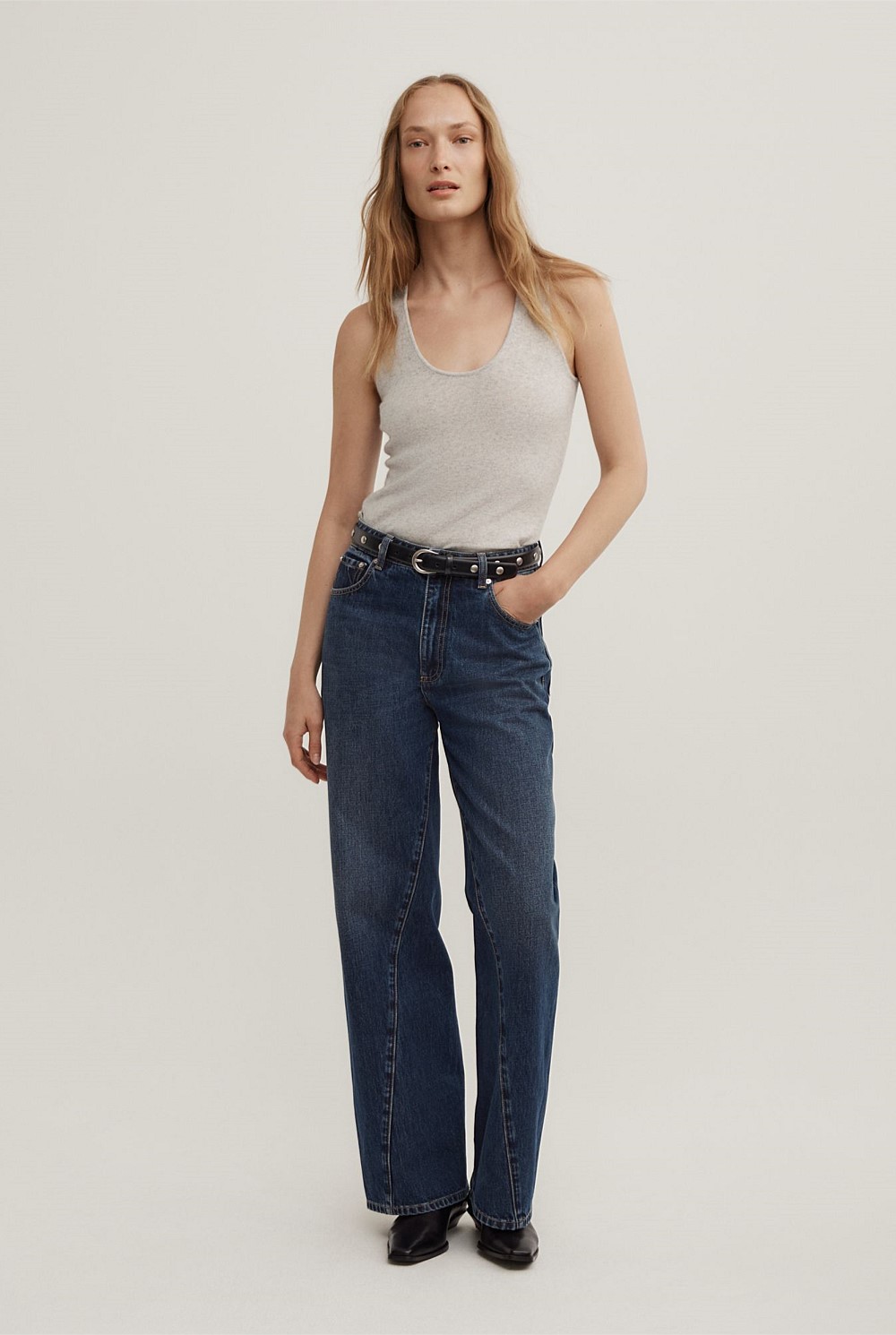 Cashmere Scoop Tank Top