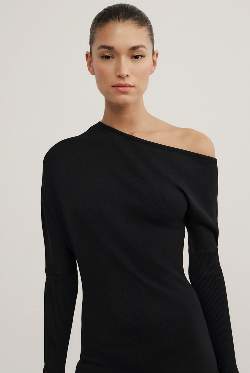Off Shoulder Knit Dress