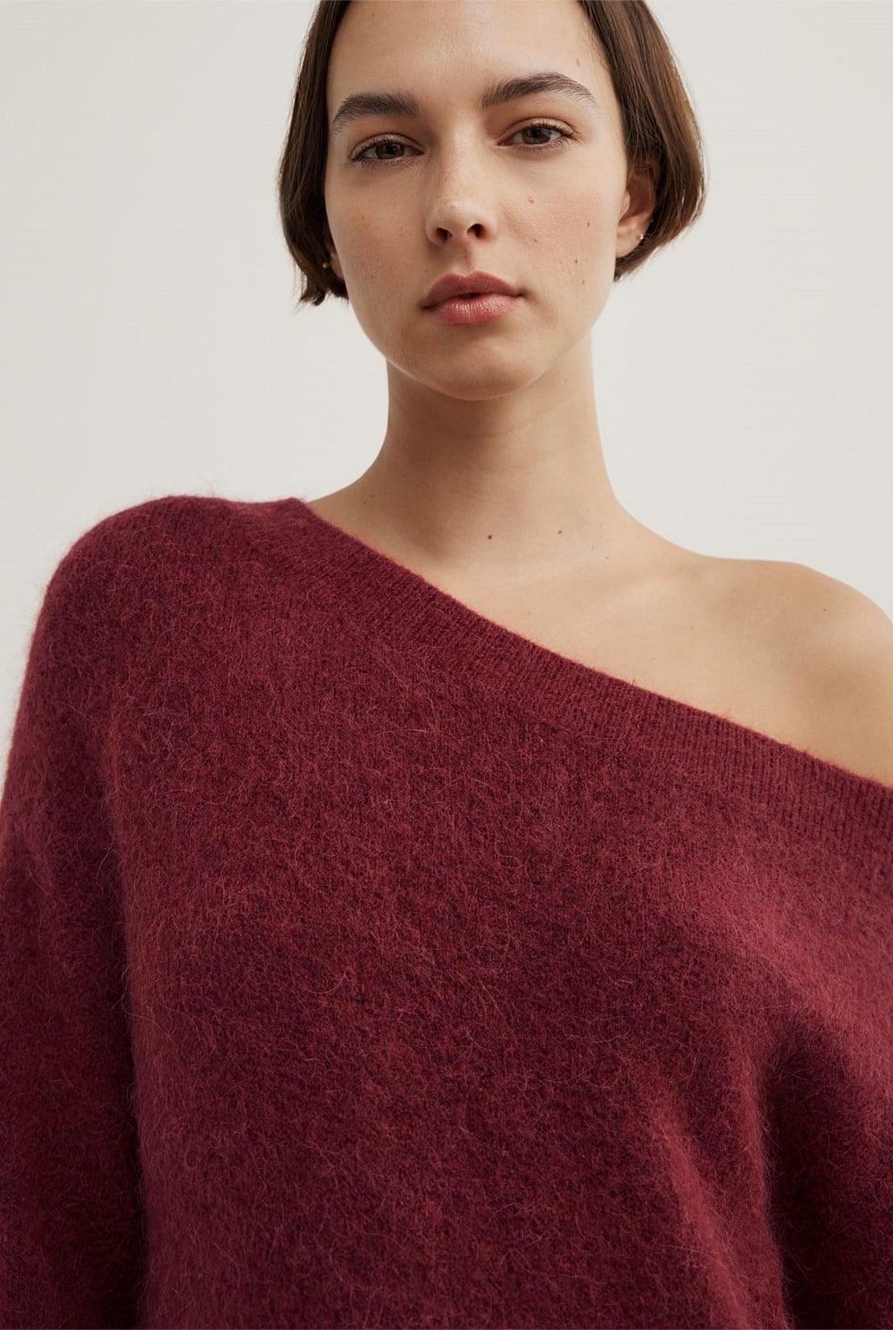 Fluffy Asymmetric Knit