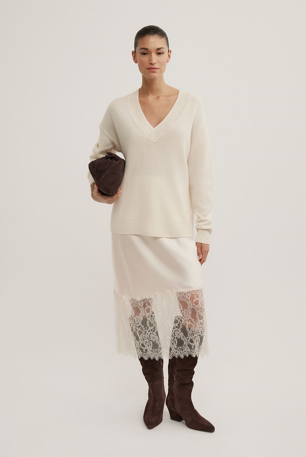 Cashmere V-Neck Knit