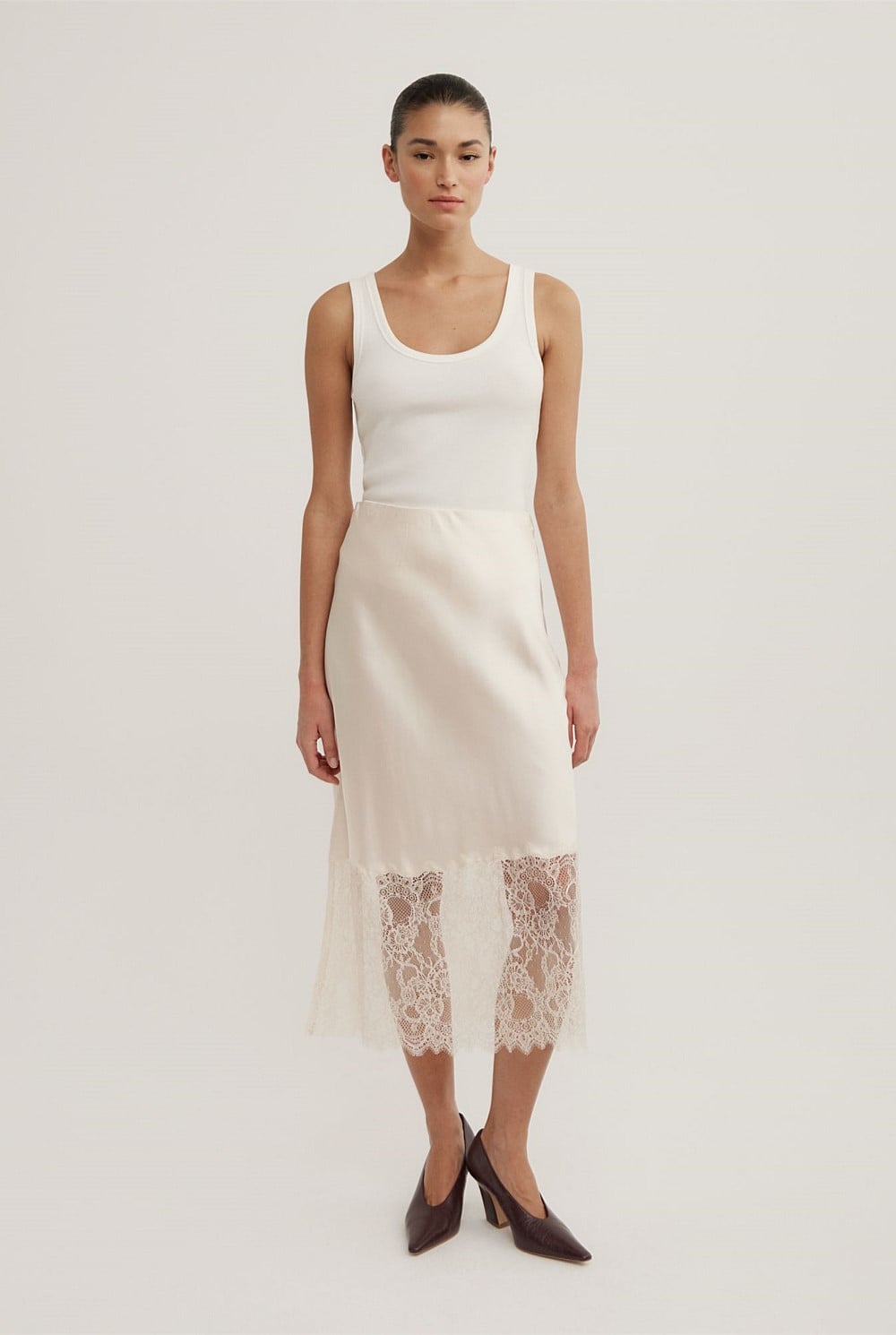 Lace Trim Skirt