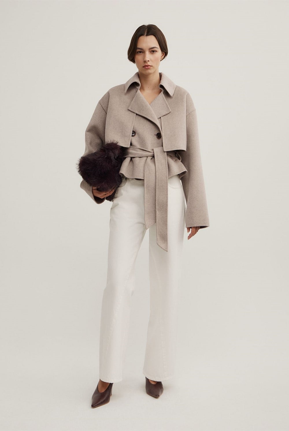 Cropped Trench Coat