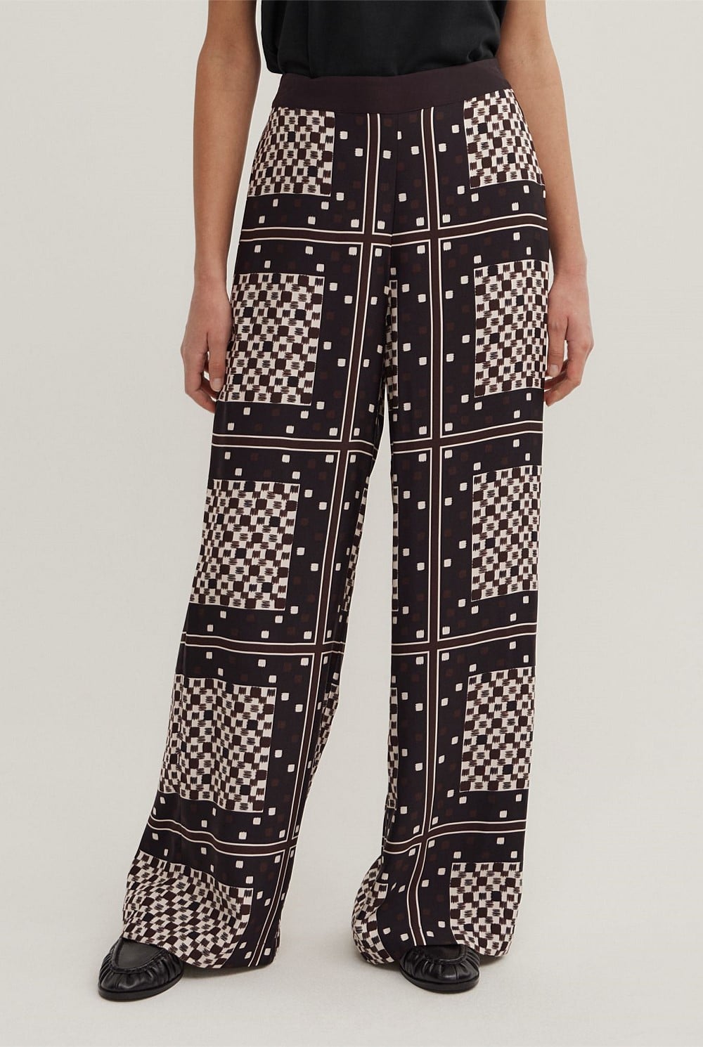 Flat Front Scarf Pants