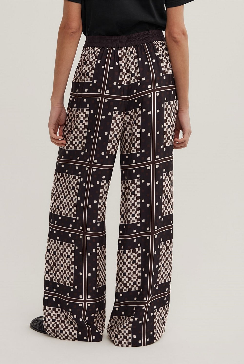 Flat Front Scarf Pants