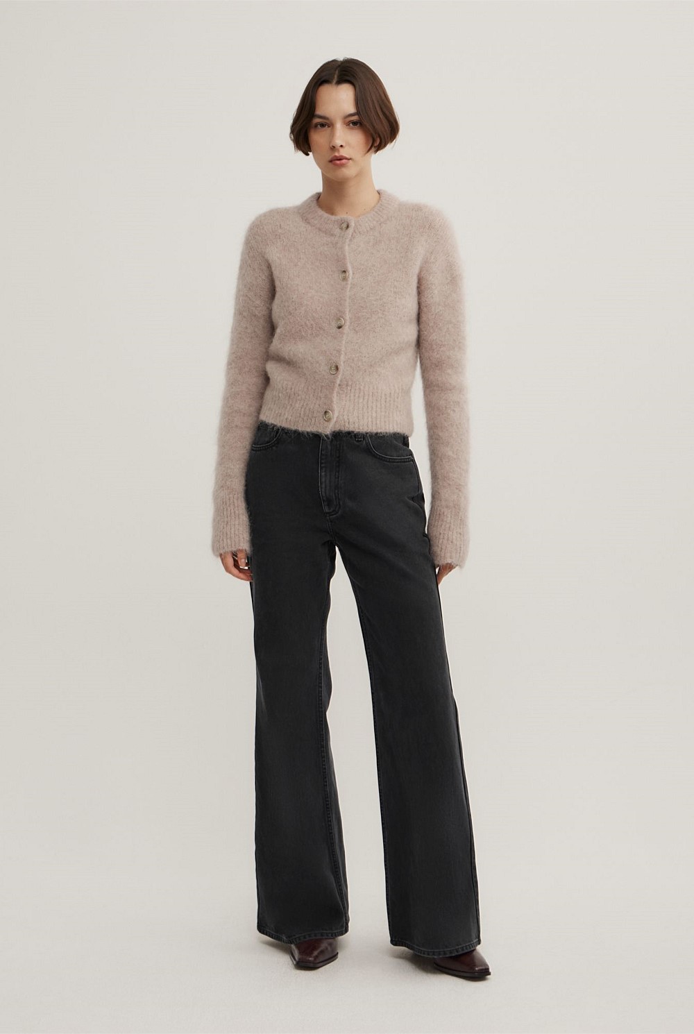 Fluffy Crew Cardigan