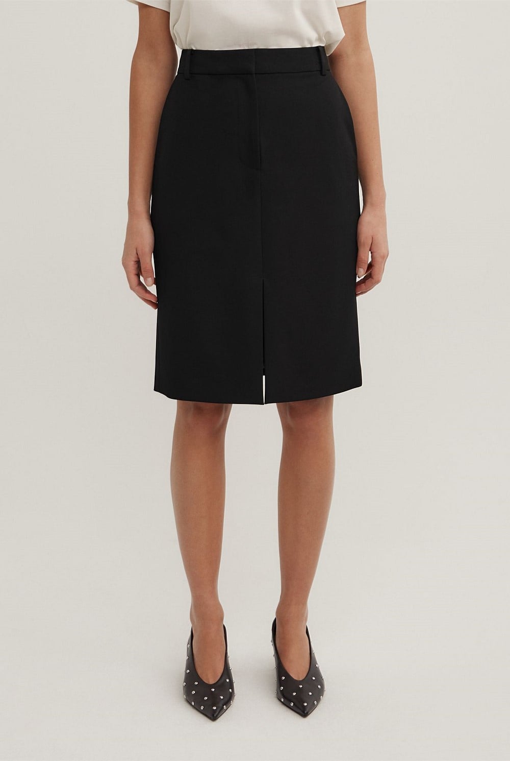 Structured Midi Skirt