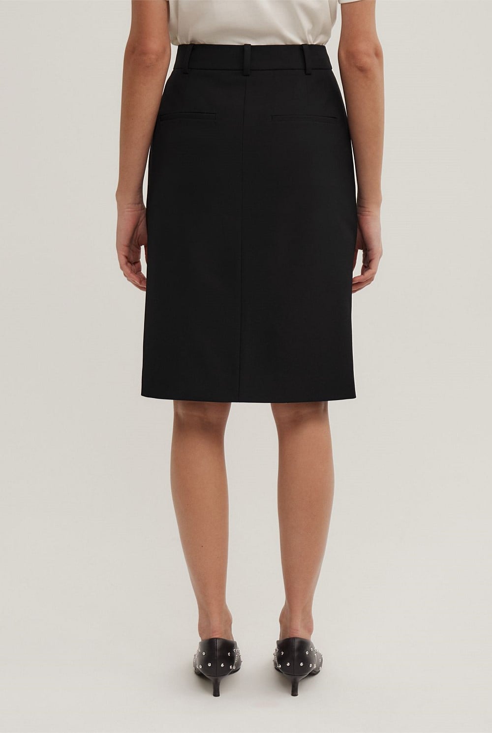 Structured Midi Skirt