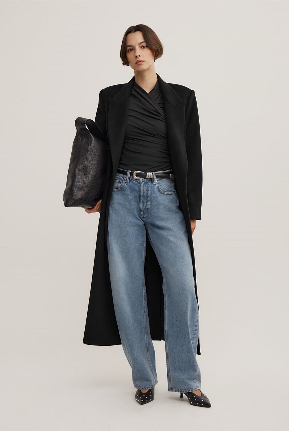Wrap Long Sleeve Jersey Top