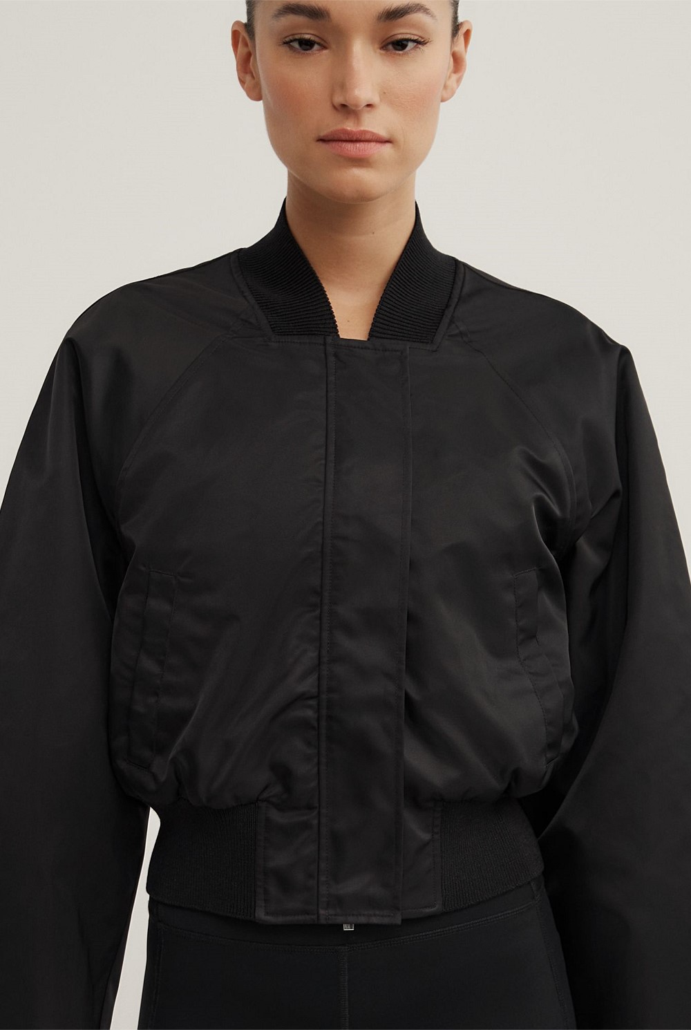 Nylon Bomber Jacket