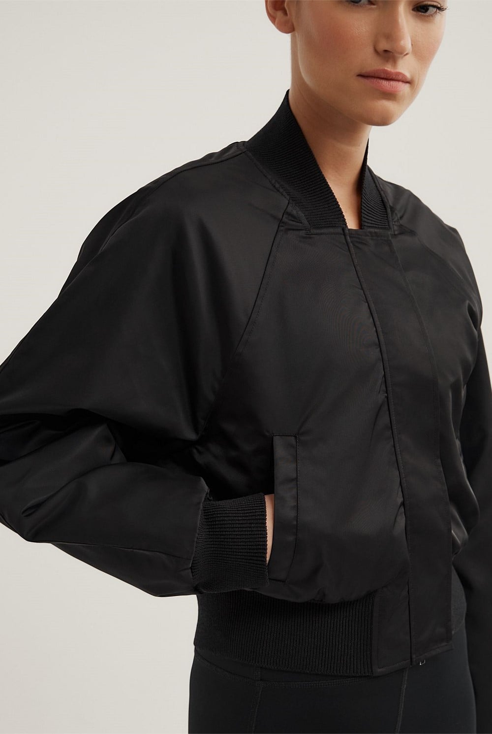 Nylon Bomber Jacket