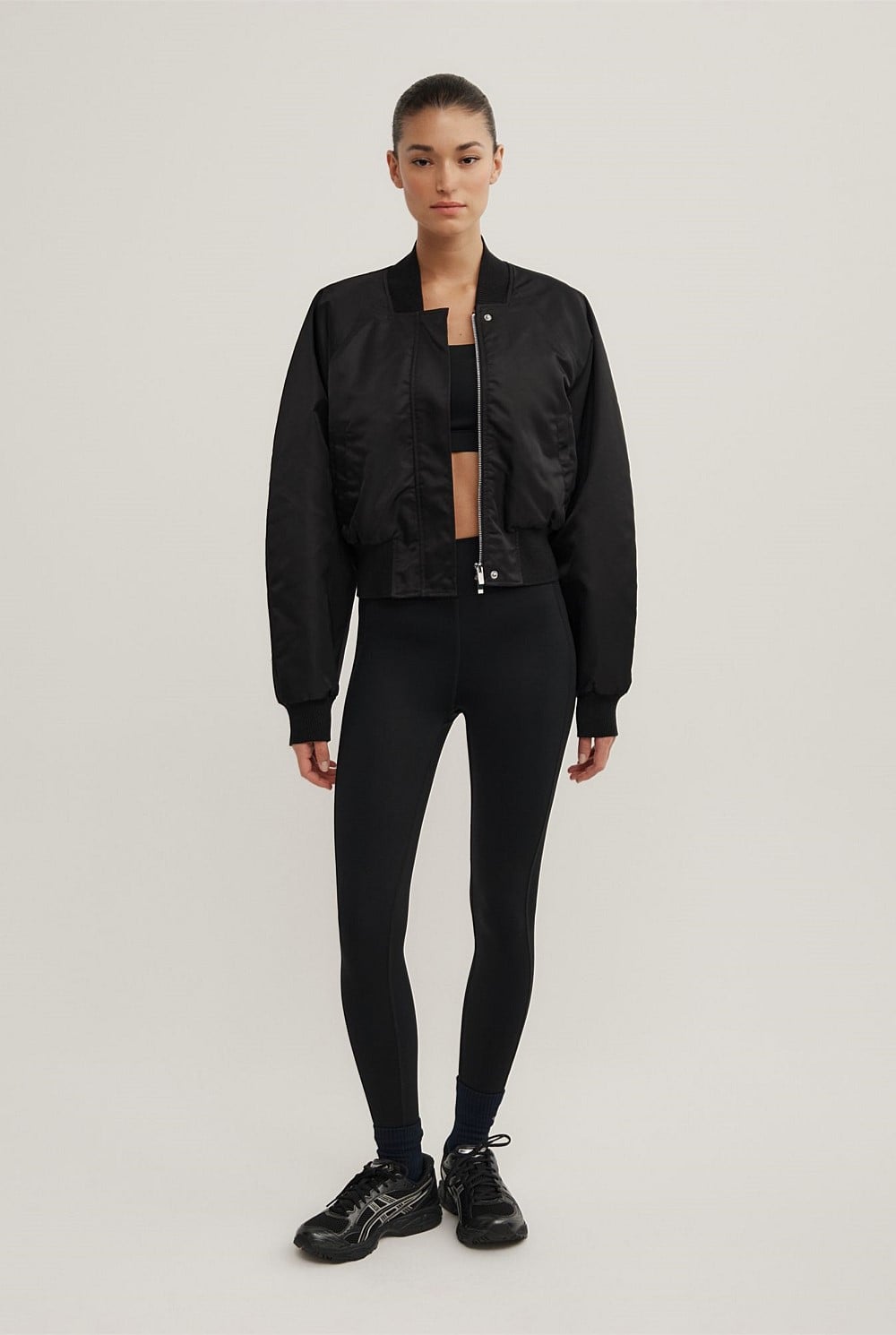 Nylon Bomber Jacket