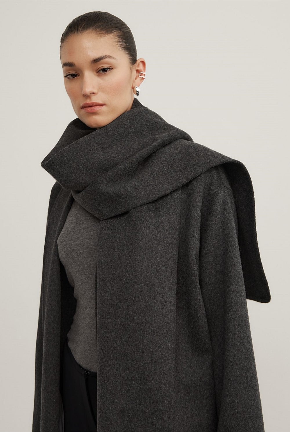 Long Scarf Coat