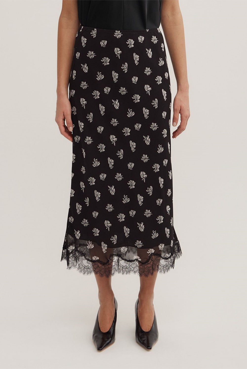 Floral Midi Skirt