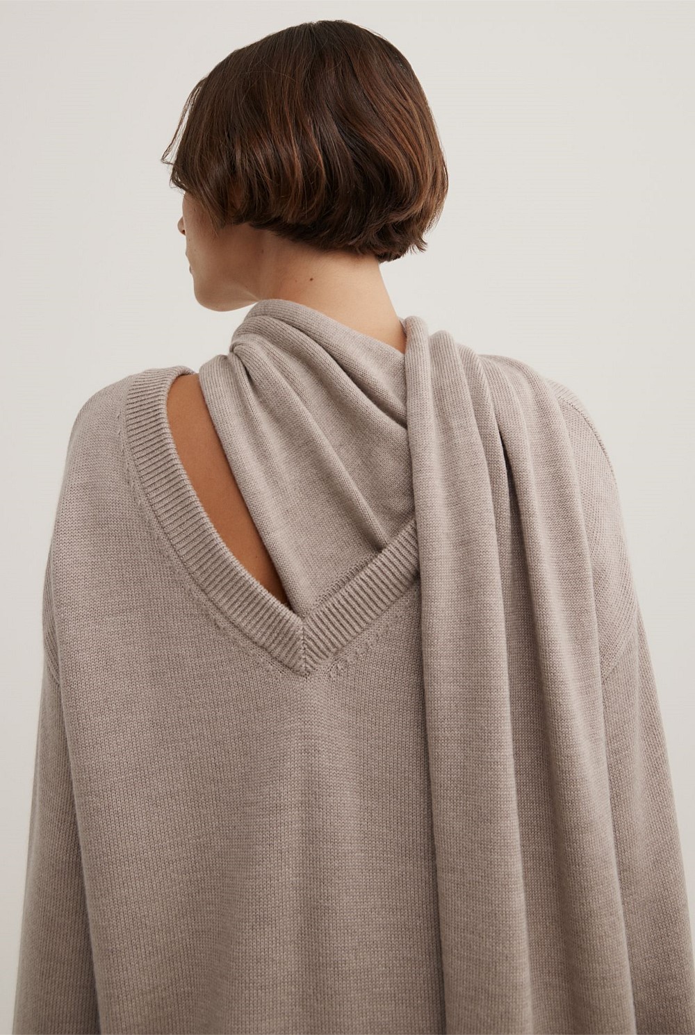 Scarf Detail Knit