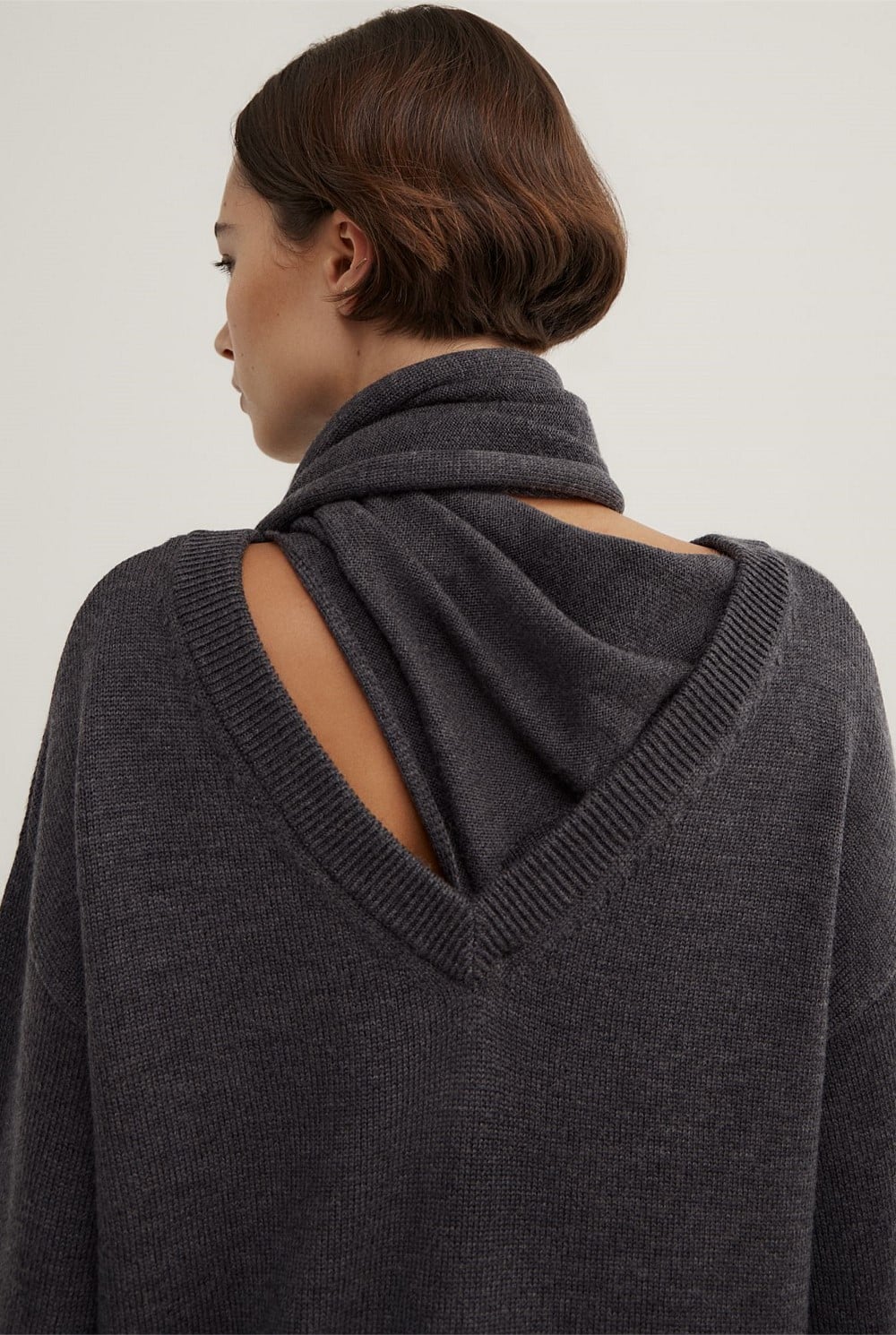 Scarf Detail Knit