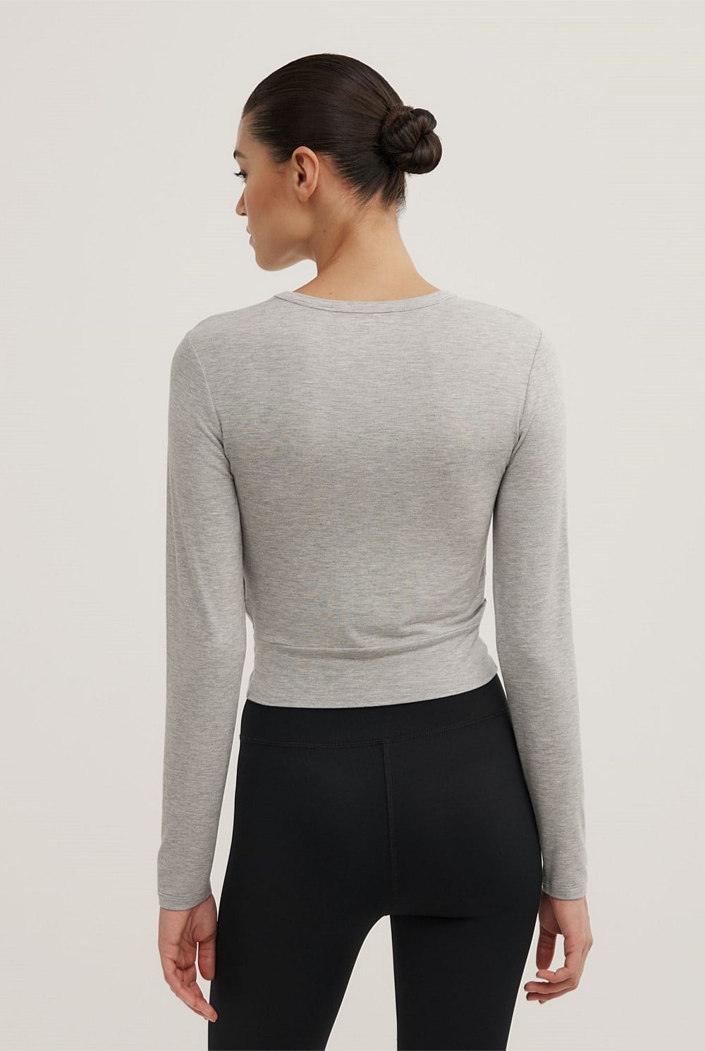 Cross Front Long Sleeve Top