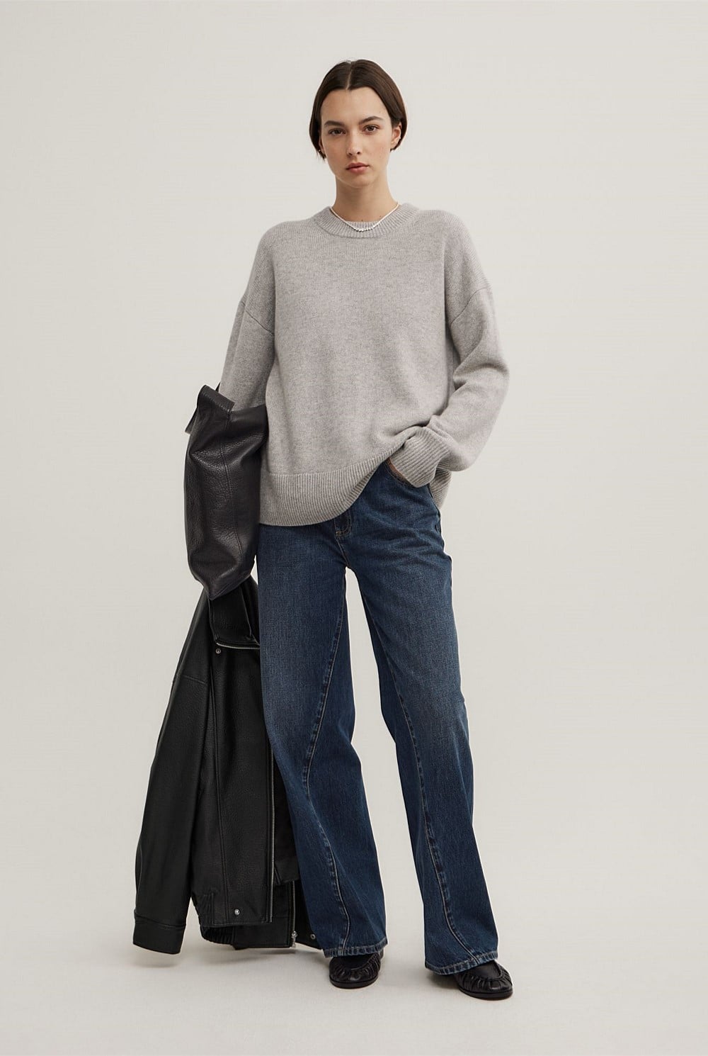 Relaxed Crew Neck Knit
