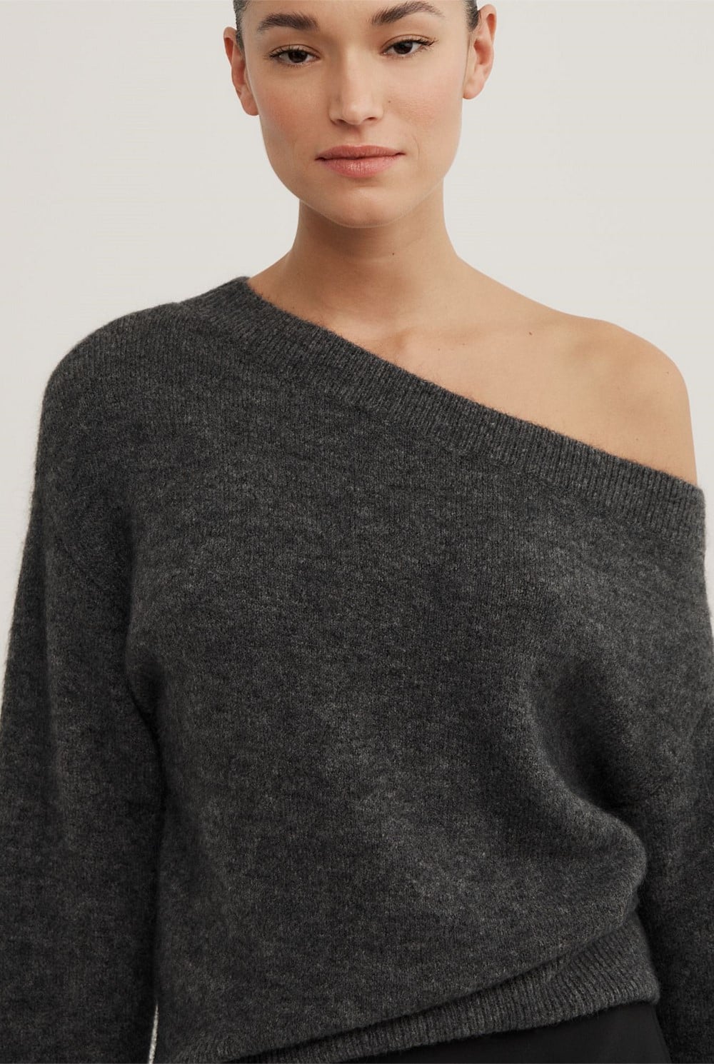 Fluffy Asymmetric Knit