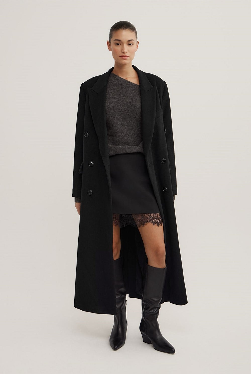 Fluffy Asymmetric Knit