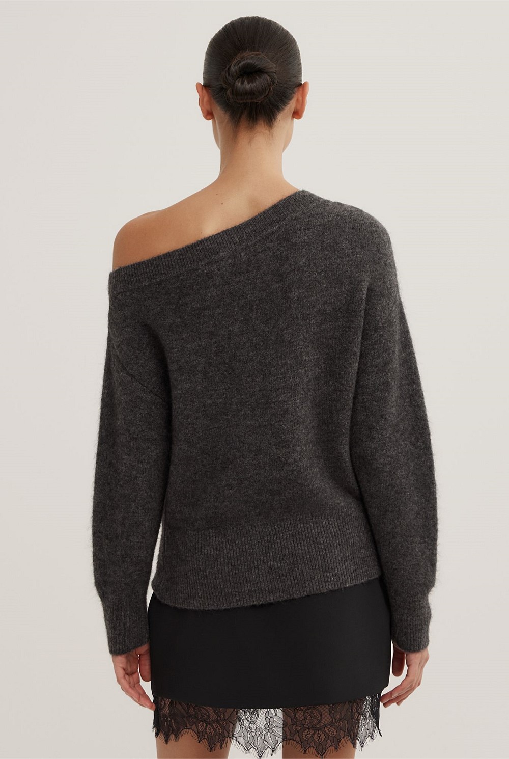 Fluffy Asymmetric Knit