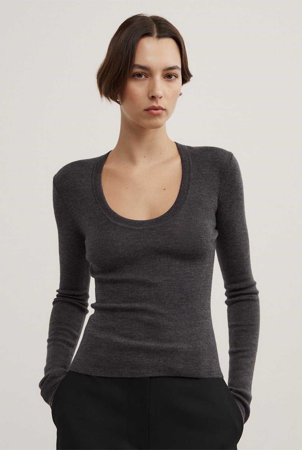 Merino Scoop Knit