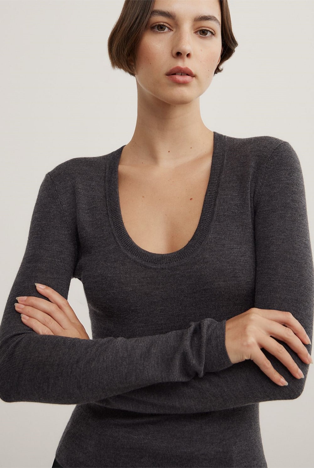 Merino Scoop Knit