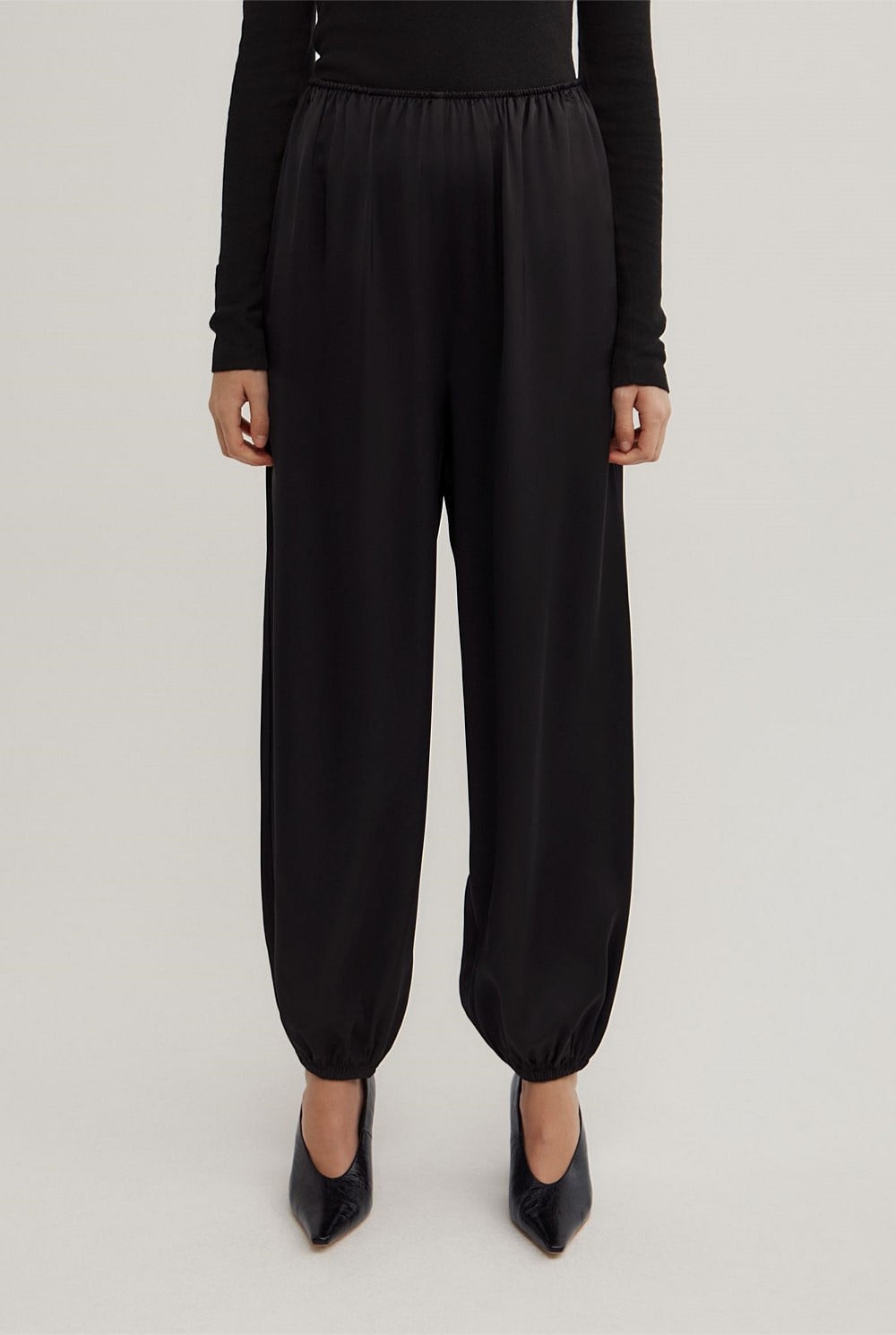 Satin Harem Pants
