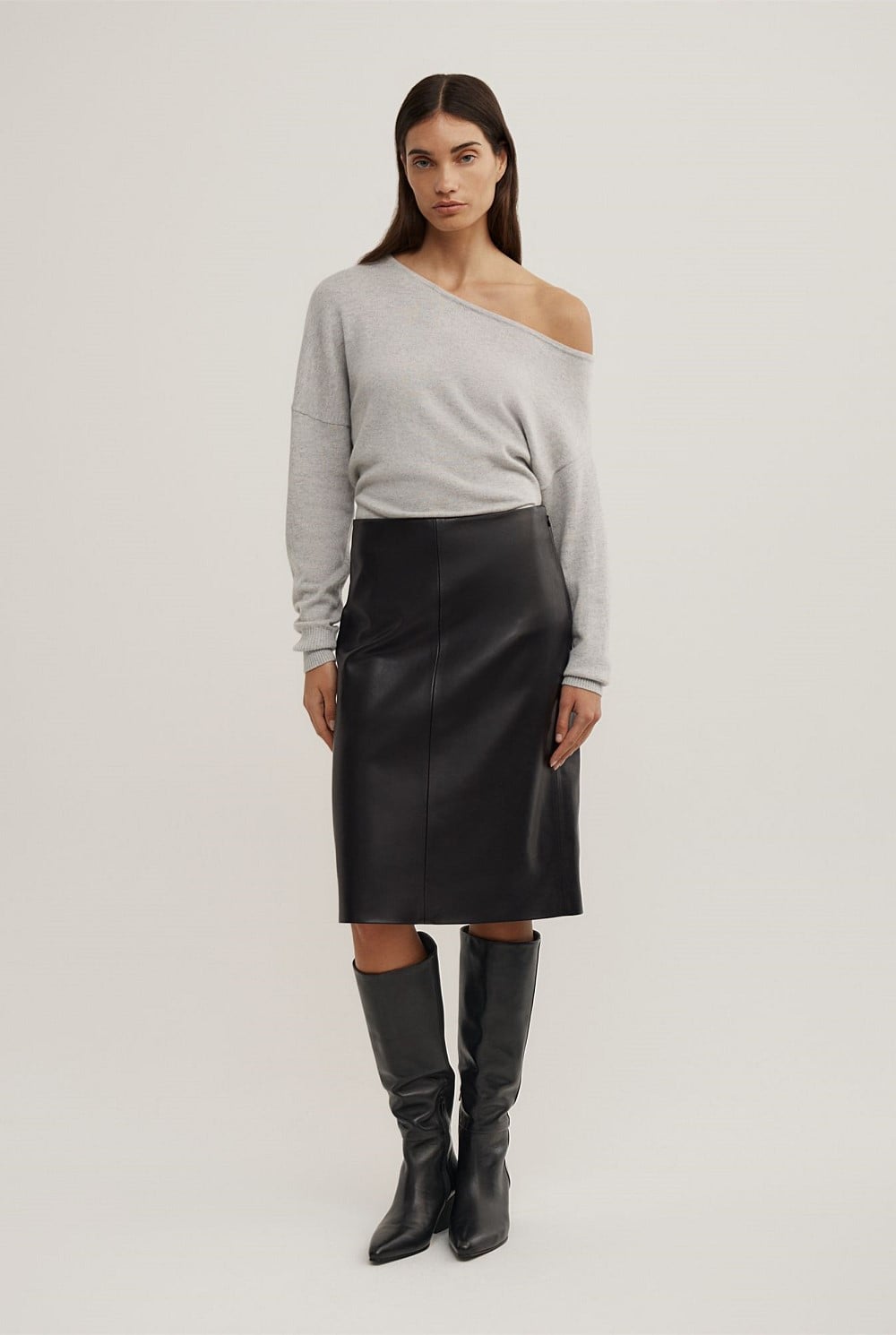 One Shoulder Knit