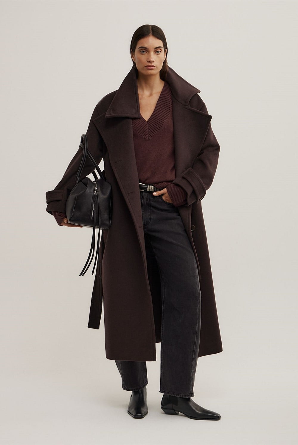 Funnel Neck Coat