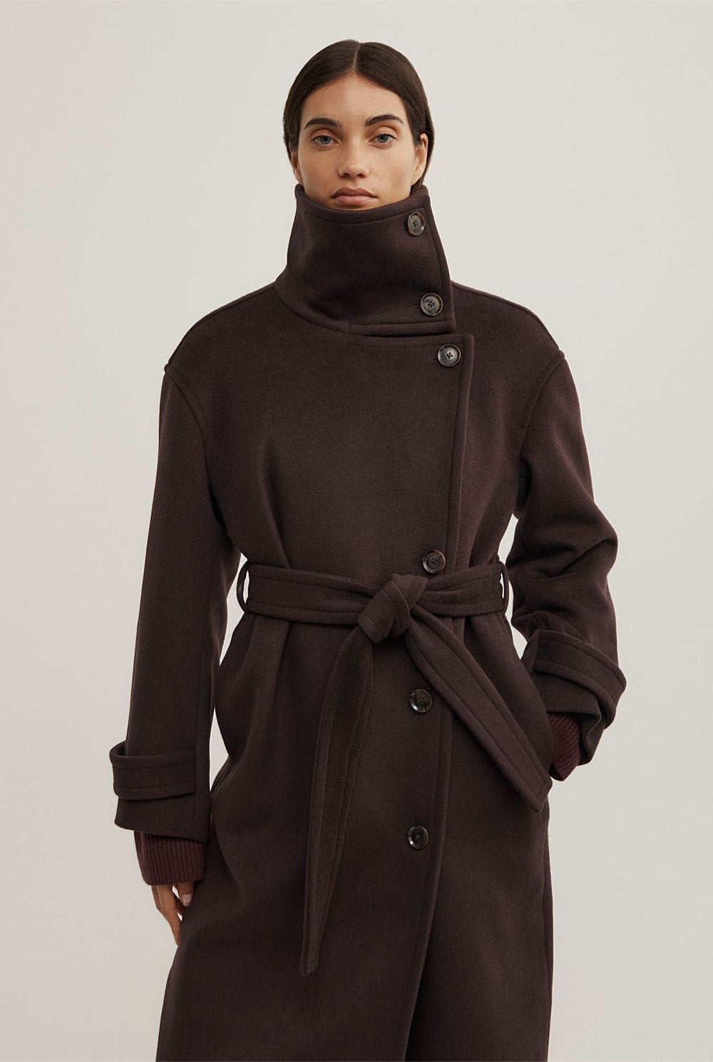 Funnel Neck Coat