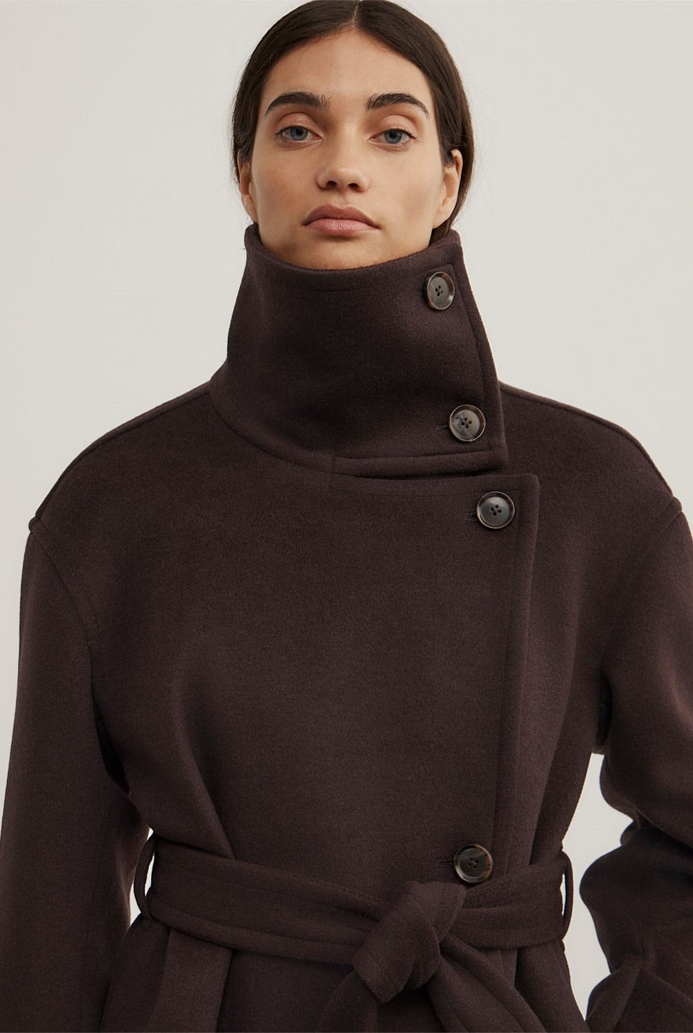 Funnel Neck Coat