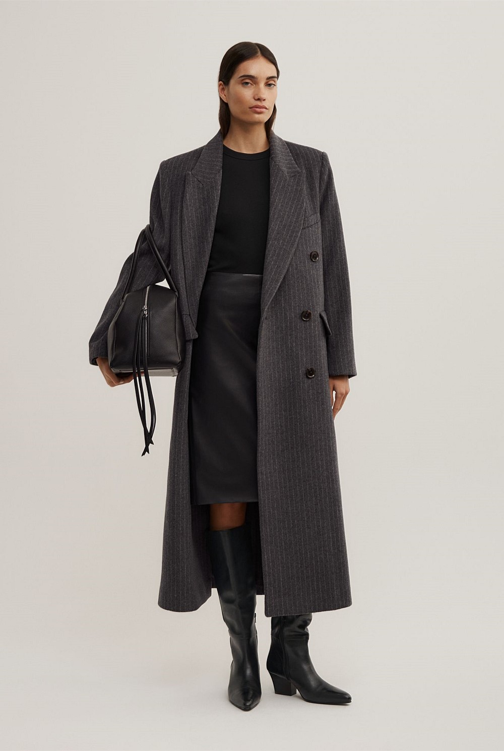 Split Back Midi Skirt