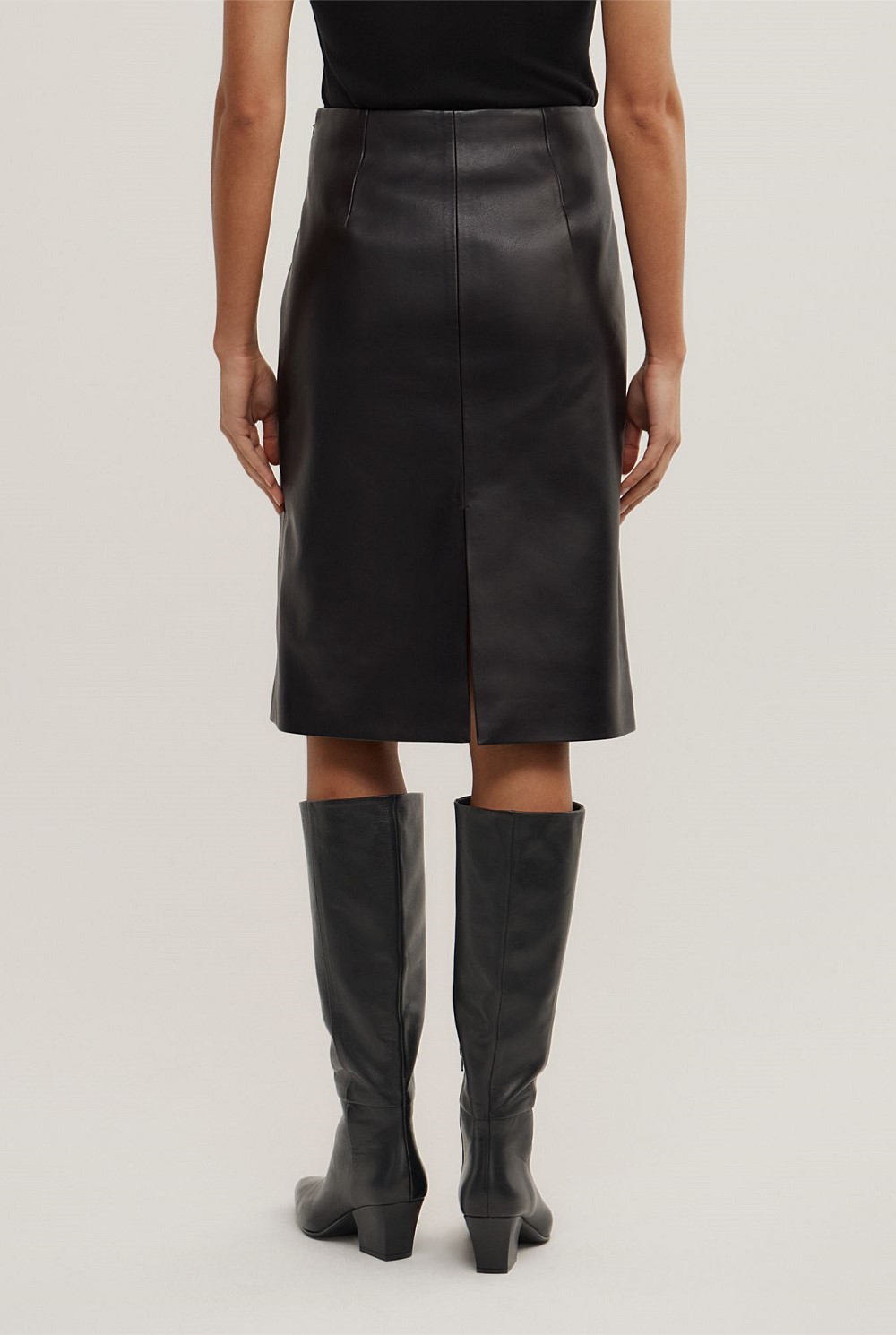Split Back Midi Skirt