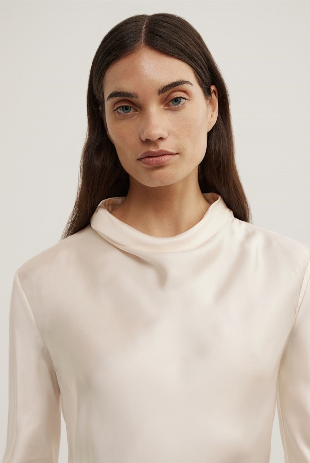 Long Sleeve Asymmetric Tunic Top