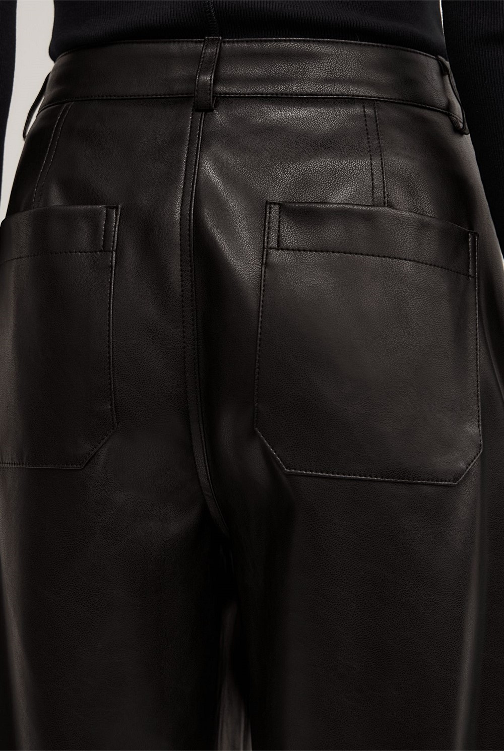 Pu Barrel Trousers