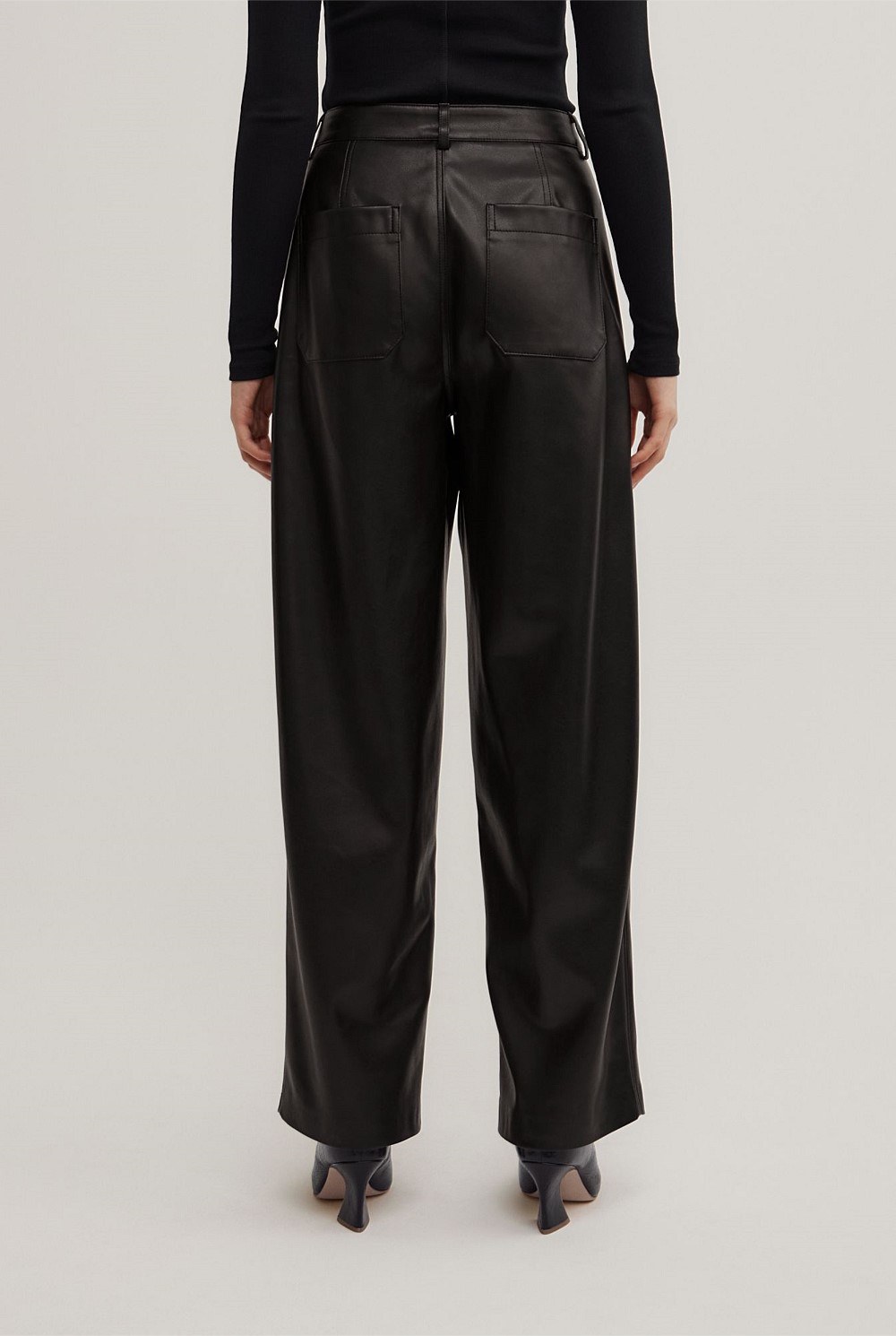 Pu Barrel Trousers