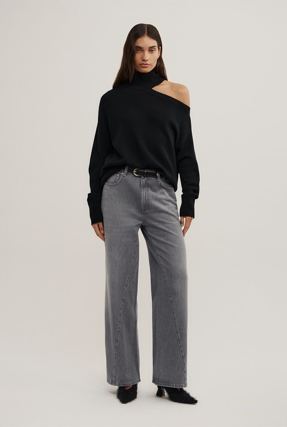 Exposed Shoulder Knit